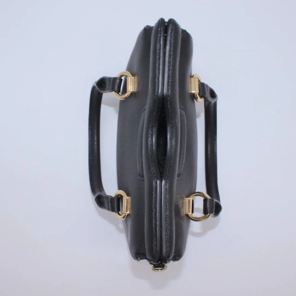 Michael Kors SATCHEL Shoulder Bag Purse Logo Black Leather Gold New No Strap